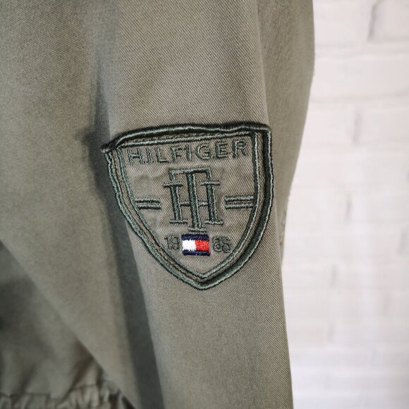 Tommy Hilfiger Ladies Size XS Army Green Zipper & Snap Closure Casual Jacket - Picture 6 of 15